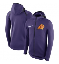 Men Phoenix Suns Nike Showtime Therma Flex Performance Full Zip Hoodie Purple Men Phoenix Suns Nike Showtime Therma Flex Performance Full Zip Hoodie Purple