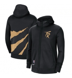 Men Nike Toronto Raptors Black City Edition Showtime Full Zip Hoodie Men Nike Toronto Raptors Black City Edition Showtime Full Zip Hoodie