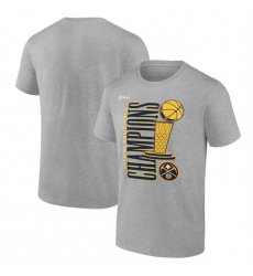 Men Denver Nuggets Grey Champions Press Graphic T Shirt Men Denver Nuggets Grey Champions Press Graphic T Shirt