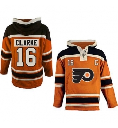 Flyers #16 Bobby Clarke Orange Sawyer Hooded Sweatshirt Stitched NHL Jersey Flyers #16 Bobby Clarke Orange Sawyer Hooded Sweatshirt Stitched NHL Jersey