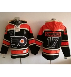Flyers #17 Wayne Simmonds Black Sawyer Hooded Sweatshirt Stitched NHL Jersey Flyers #17 Wayne Simmonds Black Sawyer Hooded Sweatshirt Stitched NHL Jersey