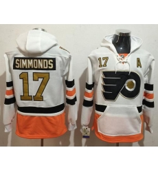 Flyers #17 Wayne Simmonds White 3rd Name & Number Pullover NHL Hoodie Flyers #17 Wayne Simmonds White 3rd Name & Number Pullover NHL Hoodie