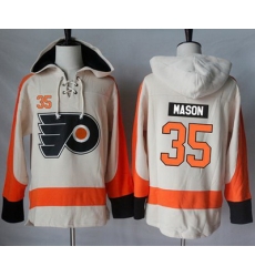 Flyers #35 Steve Mason Cream Sawyer Hooded Sweatshirt Stitched NHL Jersey Flyers #35 Steve Mason Cream Sawyer Hooded Sweatshirt Stitched NHL Jersey