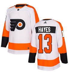 Men Philadelphia Flyers #13 Kevin Hayes White Road Authentic Stitched NHL Jersey Men Philadelphia Flyers #13 Kevin Hayes White Road Authentic Stitched NHL Jersey