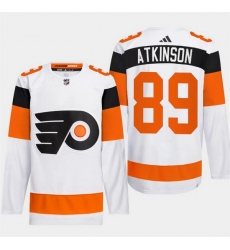 Men Philadelphia Flyers 89 Cam Atkinson White 2024 Stadium Series Stitched Jersey Men Philadelphia Flyers 89 Cam Atkinson White 2024 Stadium Series Stitched Jersey
