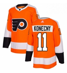 Mens Adidas Philadelphia Flyers 11 Travis Konecny Premier Orange Home NHL Jersey Mens Adidas Philadelphia Flyers 11 Travis Konecny Premier Orange Home NHL Jersey