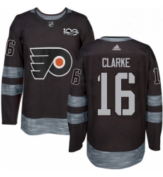 Mens Adidas Philadelphia Flyers 16 Bobby Clarke Authentic Black 1917 2017 100th Anniversary NHL Jersey Mens Adidas Philadelphia Flyers 16 Bobby Clarke Authentic Black 1917 2017 100th Anniversary NHL Jersey