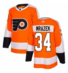Mens Adidas Philadelphia Flyers 34 Petr Mrazek Authentic Orange Home NHL Jersey Mens Adidas Philadelphia Flyers 34 Petr Mrazek Authentic Orange Home NHL Jersey