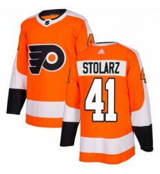 Mens Adidas Philadelphia Flyers 41 Anthony Stolarz Authentic Orange Home NHL Jersey Mens Adidas Philadelphia Flyers 41 Anthony Stolarz Authentic Orange Home NHL Jersey