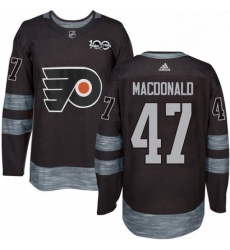 Mens Adidas Philadelphia Flyers 47 Andrew MacDonald Authentic Black 1917 2017 100th Anniversary NHL Jersey Mens Adidas Philadelphia Flyers 47 Andrew MacDonald Authentic Black 1917 2017 100th Anniversary NHL Jersey