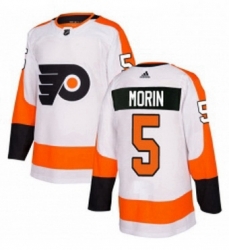 Mens Adidas Philadelphia Flyers 5 Samuel Morin Authentic White Away NHL Jersey Mens Adidas Philadelphia Flyers 5 Samuel Morin Authentic White Away NHL Jersey