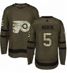 Mens Adidas Philadelphia Flyers 5 Samuel Morin Premier Green Salute to Service NHL Jersey Mens Adidas Philadelphia Flyers 5 Samuel Morin Premier Green Salute to Service NHL Jersey