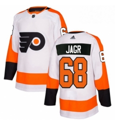 Mens Adidas Philadelphia Flyers 68 Jaromir Jagr Authentic White Away NHL Jersey Mens Adidas Philadelphia Flyers 68 Jaromir Jagr Authentic White Away NHL Jersey