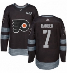 Mens Adidas Philadelphia Flyers 7 Bill Barber Authentic Black 1917 2017 100th Anniversary NHL Jersey Mens Adidas Philadelphia Flyers 7 Bill Barber Authentic Black 1917 2017 100th Anniversary NHL Jersey