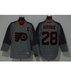 NHL Philadelphia Flyers #28 Claude Giroux Charcoal Cross Check Fashion jerseys NHL Philadelphia Flyers #28 Claude Giroux Charcoal Cross Check Fashion jerseys