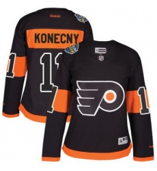 Flyers #11 Travis Konecny Black 2017 Stadium Series Womens Stitched NHL Jersey Flyers #11 Travis Konecny Black 2017 Stadium Series Womens Stitched NHL Jersey