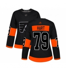 Women Philadelphia Flyers #79 Carter Hart Authentic Black Alternate Hockey Jersey Women Philadelphia Flyers #79 Carter Hart Authentic Black Alternate Hockey Jersey