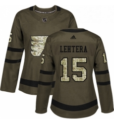 Womens Adidas Philadelphia Flyers 15 Jori Lehtera Authentic Green Salute to Service NHL Jersey Womens Adidas Philadelphia Flyers 15 Jori Lehtera Authentic Green Salute to Service NHL Jersey