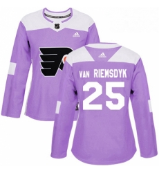Womens Adidas Philadelphia Flyers 25 James Van Riemsdyk Authentic Purple Fights Cancer Practice NHL Jersey Womens Adidas Philadelphia Flyers 25 James Van Riemsdyk Authentic Purple Fights Cancer Practice NHL Jersey