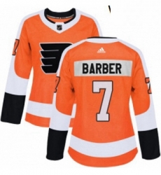 Womens Adidas Philadelphia Flyers 7 Bill Barber Authentic Orange Home NHL Jersey Womens Adidas Philadelphia Flyers 7 Bill Barber Authentic Orange Home NHL Jersey