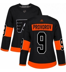 Womens Adidas Philadelphia Flyers 9 Ivan Provorov Premier Black Alternate NHL Jersey Womens Adidas Philadelphia Flyers 9 Ivan Provorov Premier Black Alternate NHL Jersey