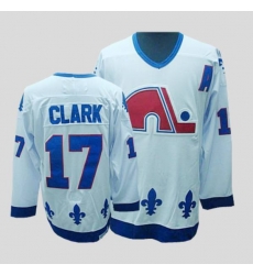 Nordiques #17 Wendel Clark Stitched CCM Throwback white NHL Jersey Nordiques #17 Wendel Clark Stitched CCM Throwback white NHL Jersey