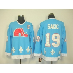 nhl quebec nordiques #19 sakic blue(ccm) C patch