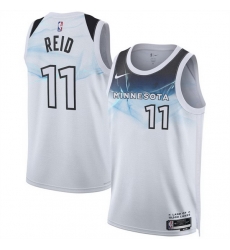Men Minnesota Timberwolves 11 Naz Reid White 2024 25 City Edition Stitched Jersey Men Minnesota Timberwolves 11 Naz Reid White 2024 25 City Edition Stitched Jersey