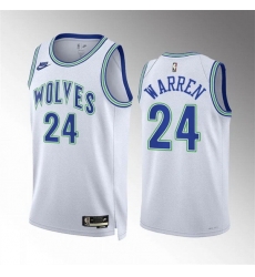 Men Minnesota Timberwolves 24 Tj Warren White 2023 24 Classic Edition Stitched Jersey Men Minnesota Timberwolves 24 Tj Warren White 2023 24 Classic Edition Stitched Jersey