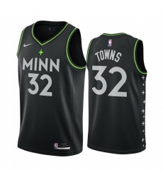 Men Nike Minnesota Timberwolves 32 Karl Anthony Towns Black NBA Swingman 2020 21 City Edition Jersey Men Nike Minnesota Timberwolves 32 Karl Anthony Towns Black NBA Swingman 2020 21 City Edition Jersey