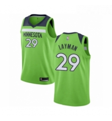 Mens Minnesota Timberwolves 29 Jake Layman Authentic Green Basketball Jersey Statement Edition Mens Minnesota Timberwolves 29 Jake Layman Authentic Green Basketball Jersey Statement Edition