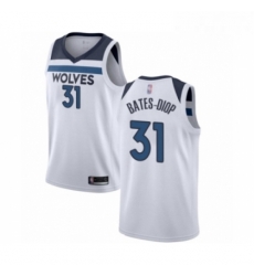 Mens Minnesota Timberwolves 31 Keita Bates Diop Authentic White Basketball Jersey Association Edition Mens Minnesota Timberwolves 31 Keita Bates Diop Authentic White Basketball Jersey Association Edition