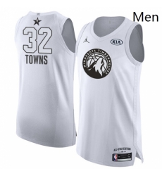 Mens Nike Jordan Minnesota Timberwolves 32 Karl Anthony Towns Authentic White 2018 All Star Game NBA Jersey Mens Nike Jordan Minnesota Timberwolves 32 Karl Anthony Towns Authentic White 2018 All Star Game NBA Jersey