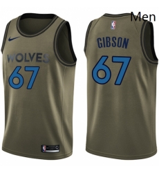 Mens Nike Minnesota Timberwolves 67 Taj Gibson Swingman Green Salute to Service NBA Jersey Mens Nike Minnesota Timberwolves 67 Taj Gibson Swingman Green Salute to Service NBA Jersey