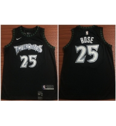 Timberwolves 25 Derrick Rose Black Nike Swingman Jersey Timberwolves 25 Derrick Rose Black Nike Swingman Jersey