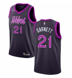 Womens Nike Minnesota Timberwolves 21 Kevin Garnett Swingman Purple NBA Jersey City Edition Womens Nike Minnesota Timberwolves 21 Kevin Garnett Swingman Purple NBA Jersey City Edition