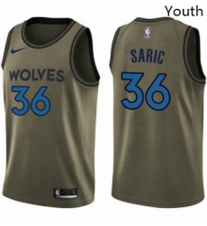 Youth Nike Minnesota Timberwolves 36 Dario Saric Swingman Green Salute to Service NBA Jersey Youth Nike Minnesota Timberwolves 36 Dario Saric Swingman Green Salute to Service NBA Jersey