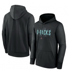 Men Arizona Diamondbacks Black Pregame Performance Pullover Hoodie Men Arizona Diamondbacks Black Pregame Performance Pullover Hoodie
