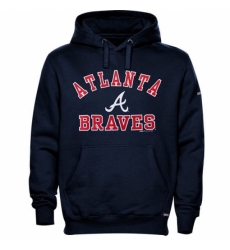 Men MLB Atlanta Braves Stitches Fastball Fleece Pullover Hoodie Navy Blue Men MLB Atlanta Braves Stitches Fastball Fleece Pullover Hoodie Navy Blue