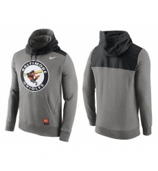 MLB Men Baltimore Orioles Nike Gray Cooperstown Collection Hybrid Pullover Hoodie MLB Men Baltimore Orioles Nike Gray Cooperstown Collection Hybrid Pullover Hoodie