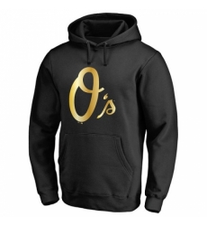Men MLB Baltimore Orioles Gold Collection Pullover Hoodie Black Men MLB Baltimore Orioles Gold Collection Pullover Hoodie Black