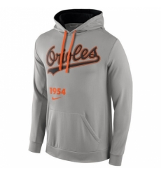 Men MLB Baltimore Orioles Nike Cooperstown Performance Pullover Hoodie Gray Men MLB Baltimore Orioles Nike Cooperstown Performance Pullover Hoodie Gray