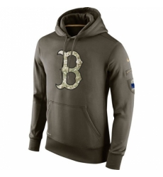 Men MLB Boston Red Sox Nike Olive Salute To Service KO Performance Hoodie Men MLB Boston Red Sox Nike Olive Salute To Service KO Performance Hoodie