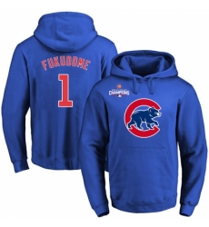 MLB Men Chicago Cubs 1 Kosuke Fukudome Royal Team Color Primary Logo Pullover Hoodie MLB Men Chicago Cubs 1 Kosuke Fukudome Royal Team Color Primary Logo Pullover Hoodie