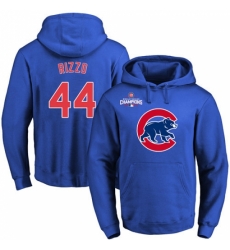 MLB Men Chicago Cubs 44 Anthony Rizzo Royal Team Color Primary Logo Pullover Hoodie MLB Men Chicago Cubs 44 Anthony Rizzo Royal Team Color Primary Logo Pullover Hoodie