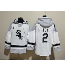 Men Chicago White Sox 2 Nellie Fox White Ageless Must Have Lace Up Pullover Hoodie Men Chicago White Sox 2 Nellie Fox White Ageless Must Have Lace Up Pullover Hoodie