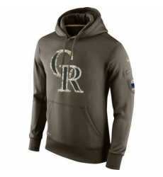 MLB Men Colorado Rockies Nike Olive Salute To Service KO Performance Hoodie MLB Men Colorado Rockies Nike Olive Salute To Service KO Performance Hoodie