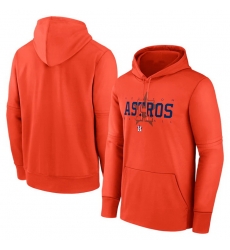 Men Houston Astros Orange Pregame Performance Pullover Hoodie Men Houston Astros Orange Pregame Performance Pullover Hoodie