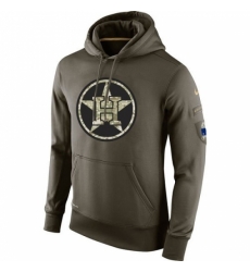 Men MLB Houston Astros Nike Olive Salute To Service KO Performance Hoodie Men MLB Houston Astros Nike Olive Salute To Service KO Performance Hoodie