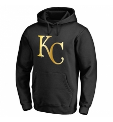 Men MLB Kansas City Royals Gold Collection Pullover Hoodie Black Men MLB Kansas City Royals Gold Collection Pullover Hoodie Black